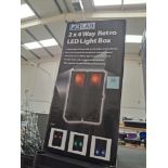 FX Lab G005FF 2 x 4 Way Retro LED Light Boxes.