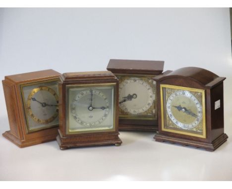 Four mid 20th century mantel timepieces by Elliott, London  