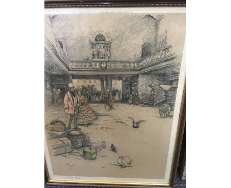 Cecil Charles Windsor Aldin, R.B.A. (1870-1935), The Bull Inn, Dartford, print by Eyre and Spottiswoode, 42 x 32 cm; The Bell