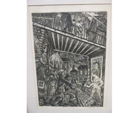 R McCollam (British, 20th Century), The Slap, artist's proof, signed lower right "R McCollam '79", lithograph, 63 x 44cm; and
