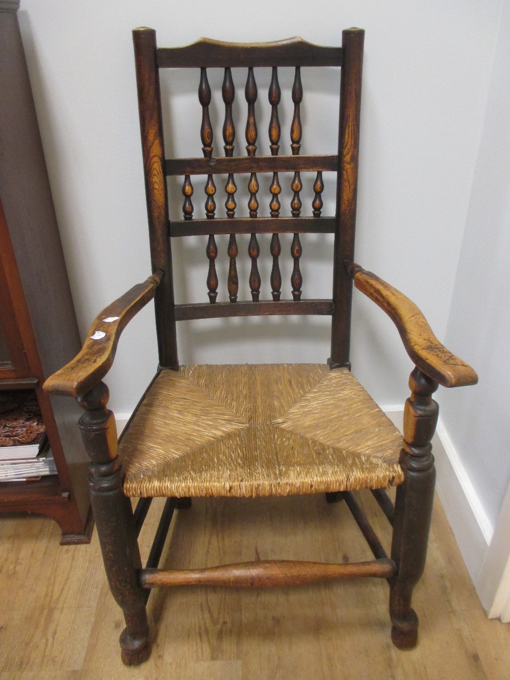 Three Lancashire spindle chairs (3) in Cheffins Fine Art