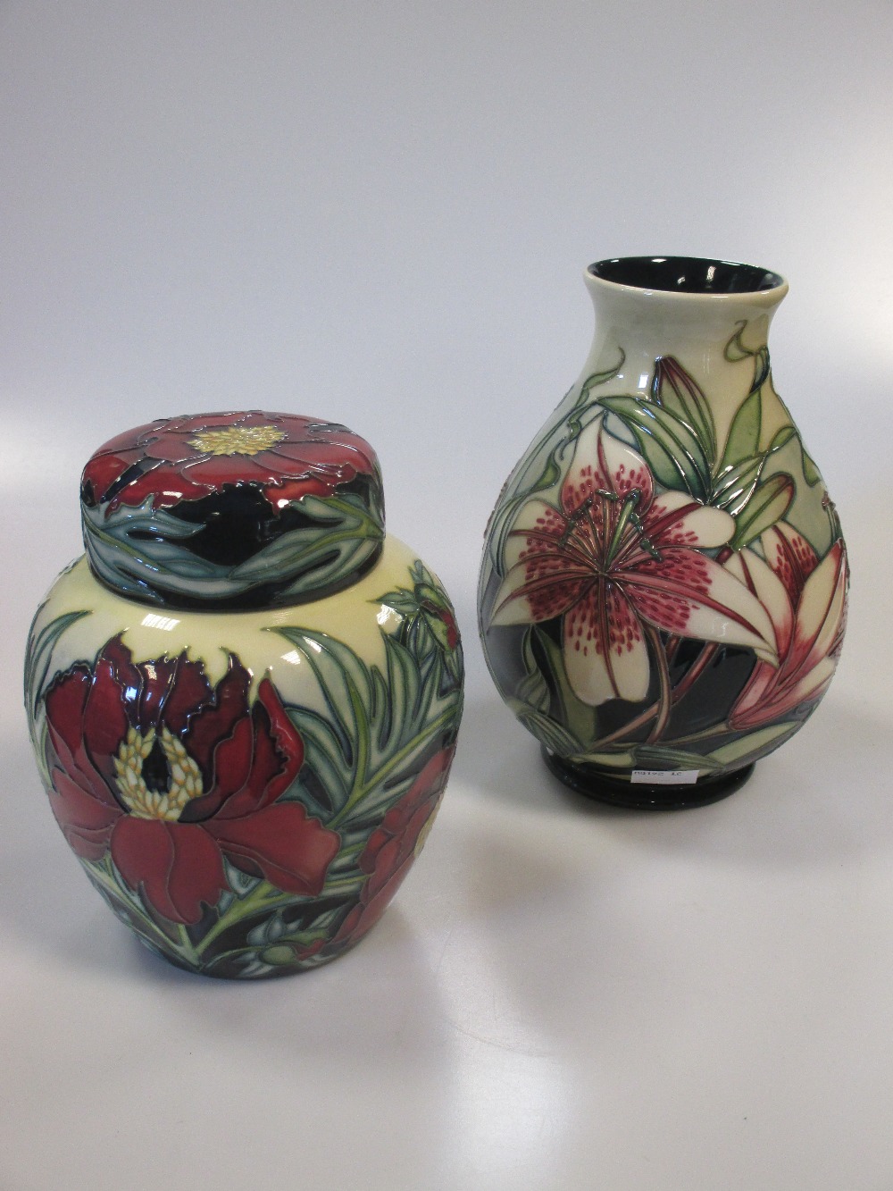 A Modern Moorcroft 'Tree Peony' Pattern Ginger Jar And Cover And A ...