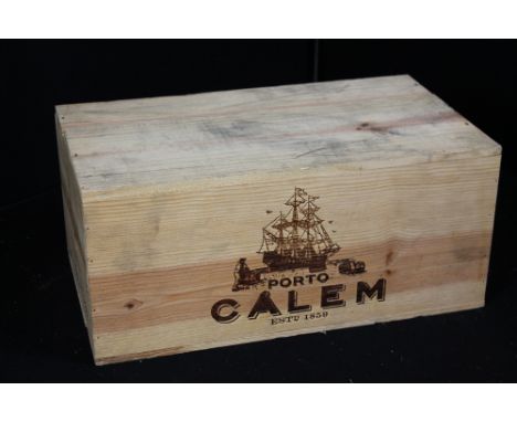 VINTAGE PORT - six bottles of 1983 Calem Vintage Port in unopened original wooden case.