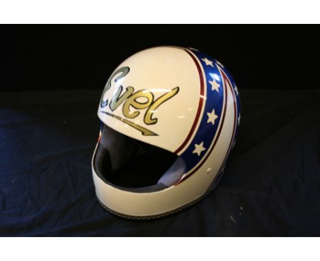 EVEL KNIEVEL REPLICA HELMET - an Evel Knievel full sized replica helmet.