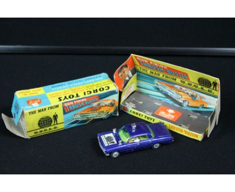 CORGI - A boxed THE MAN FROM UNCLE GUN FIRING THRUSH BUSTER 497, with integral sleeve, box fair/good leaf missing on box, car