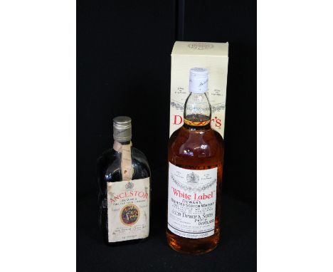 WHISKY - 2 bottles to include Dewar's White Label (boxed 1.13L) and dewar Ancestor rare old Scotch whisky.