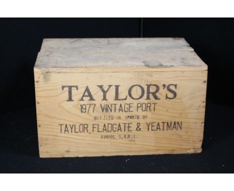 VINTAGE PORT - twelve bottles of Taylor's 1977 port in unopened original case.