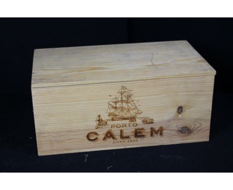 VINTAGE PORT - six bottles of 1999 Calem Vintage Port in unopened original wooden case.