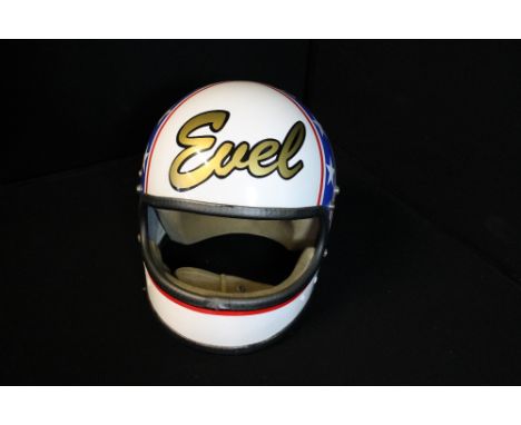 EVEL KNIEVEL REPLICA HELMET - an Evel Knievel full sized replica helmet.