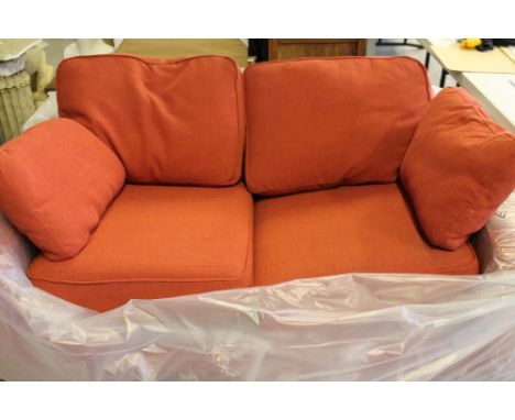 SOFA - a Fenton standard 2-seater sofa from Sofa Workshop in Paprika weave, 64"x37".   Unused and still in delivery wrapping.