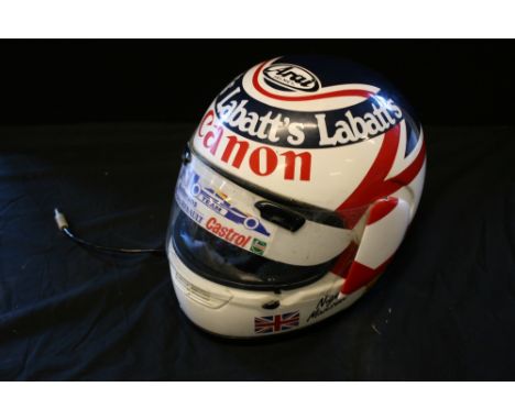 NIGEL MANSELL ARAI REPLICA HELMET - a full sized Nigel Mansell replica helmet.