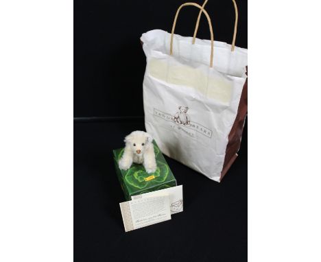 STEIFF RATTLE BEAR - replica 1912 - A boxed a certificated Steiff Rattle Bear 1912 replica.