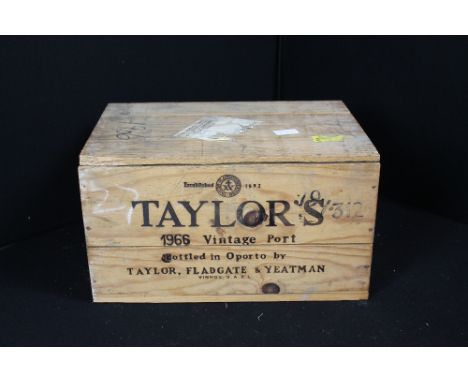 VINTAGE PORT - twelve bottles of Taylor's 1966 port in unopened original case.