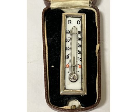 STERLING SILVER THERMOMETER IN BOX - 7 CMS (L)