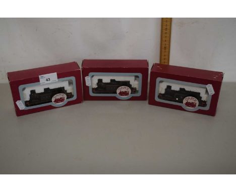 Quantity of three locomotive engines by Dapol Model Railways