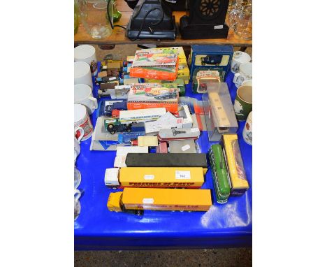 Quantity of model cars and lorries, some advertising ones for Richards & Son, Yorkshire Tea etc