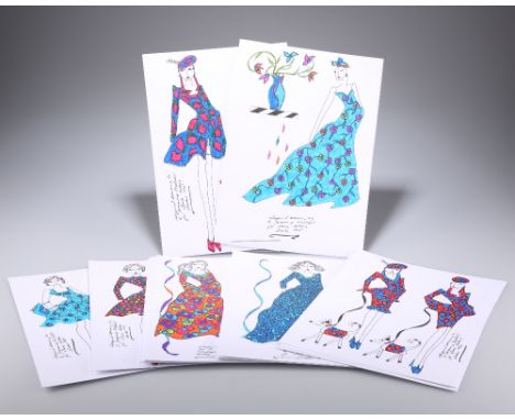 ROZ JENNINGS (BRITISH, b. 1952), A SET OF THIRTY FASHION ILLUSTRATIONS,&nbsp;each inscribed "Original Drawing by R. Jennings 