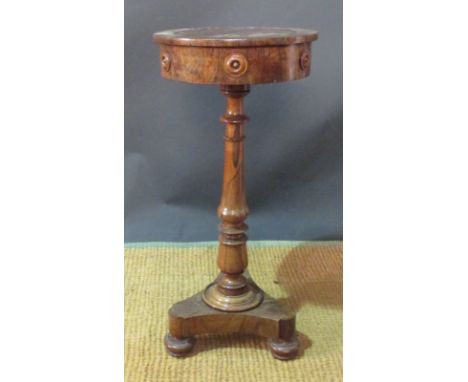 A William IV rosewood tripod plant stand  