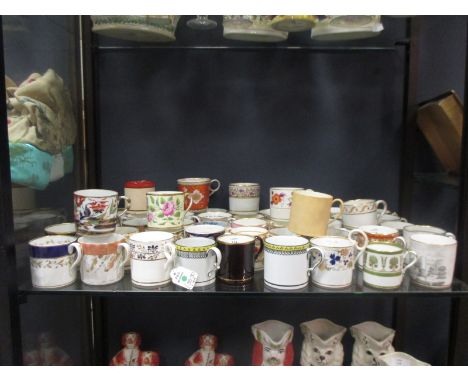 A collection of over 50 early 19th century coffee cans, including Worcester, Spode & others, ex Christopher Hogwood  