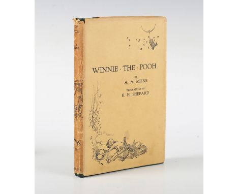 MILNE, A.A. Winnie-the-Pooh. London: Methuen &amp; Co. Ltd., 1926. First edition, first impression, 8vo (189 x 119mm.) Numero