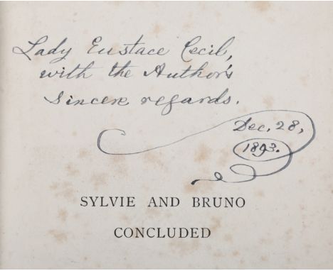 [DODGSON, Charles Lutwidge.] 'Lewis Carroll'. Sylvie and Bruno Concluded. London: Macmillan and Co., 1893. First edition, sig