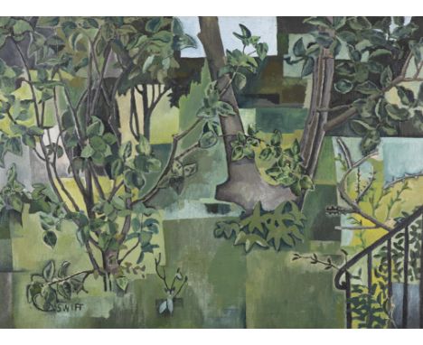 Patrick Swift (1927-1983)Garden Study (1950)Oil on canvas, 75 x 100cm (29½ x 39¼'')SignedExhibited: Dublin, 'Irish Exhibition