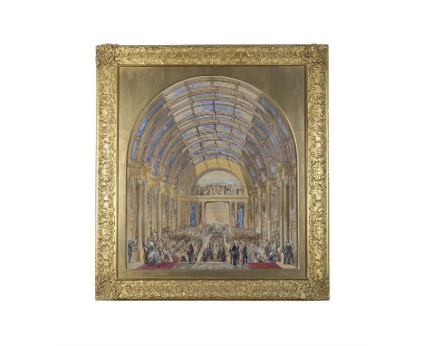 James Mahony ARHA (1810-1879)The Official Opening of 'The National Exhibition of the Arts, Manufactures and Products of Irela