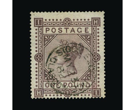 Great Britain - QV (surface printed) Great Britain - QV (surface printed) : (SG 129) 1867-83 wmk Cross £1 brown-lilac, HI, ce