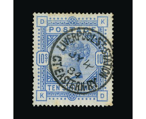 Great Britain - QV (surface printed) Great Britain - QV (surface printed) : (SG 182) 1883-84 10s cobalt, KD, crisp LIVERPOOL 
