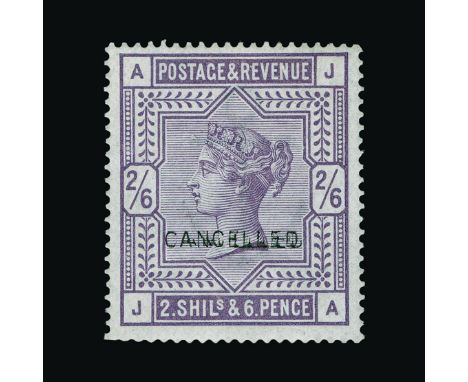 Great Britain - QV (surface printed) Great Britain - QV (surface printed) : (SG 178s) 1883-84 2s6d lilac, JA, centred to top,
