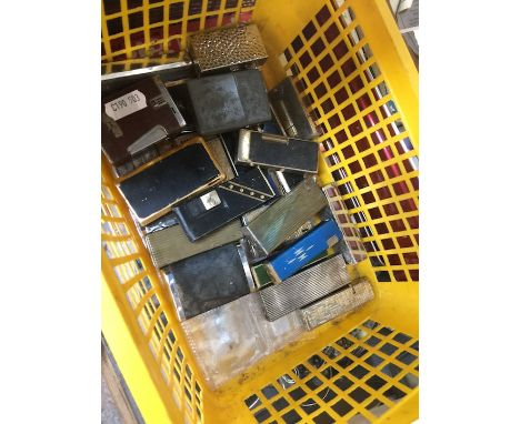 A box of vintage lighters 