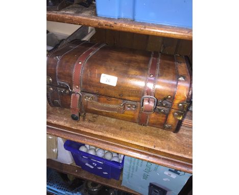 A small wooden trunk / box. 