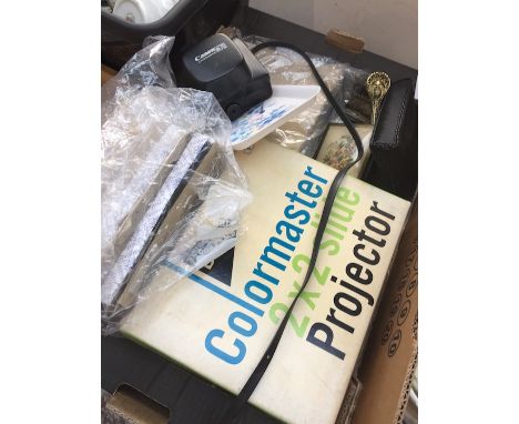 Box with projector and misc 