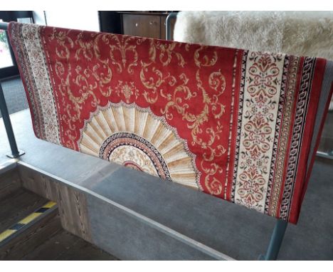 A red ground Abusson carpet, 230 x 160 cm. 