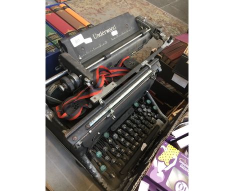A vintage Underwood typewriter 