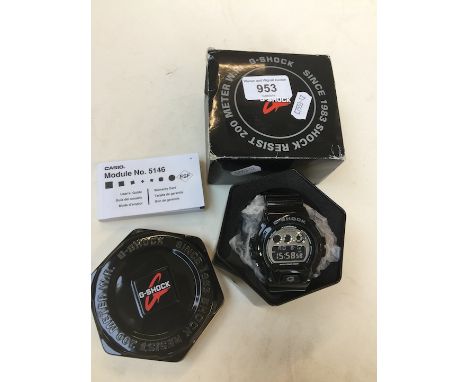 Casio G Shock mens watch in Black boxed as new .Water resistant to 200 m 