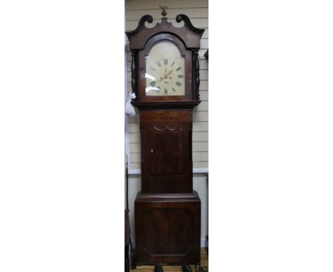 A Victorian mahogany eight day longcase clock