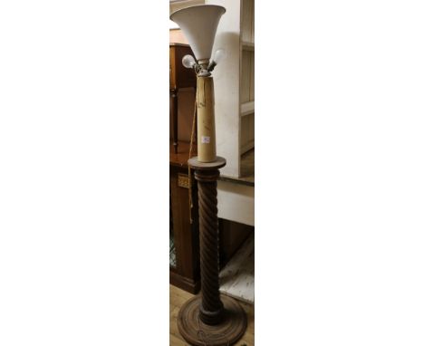 A lamp standard, W.45cm