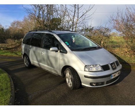 A 2007 Seat Alhambra Stlyance 2.00 tdi 7 seater MPVMileage 101,585 Diesel, MOT ends Feb 2018. Taxed until 1st Feb 2017No Buye