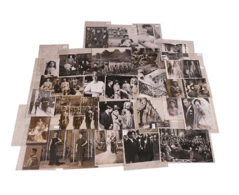 Photographs of European royalty, 20th century, comprising thirty silver gelatin print photographs depicting European royalty,