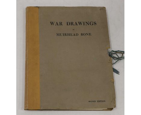 Sir Muirhead Bone (1876-1953), a collection of lithographic prints depicting various scenes from the First World War, c.1917,