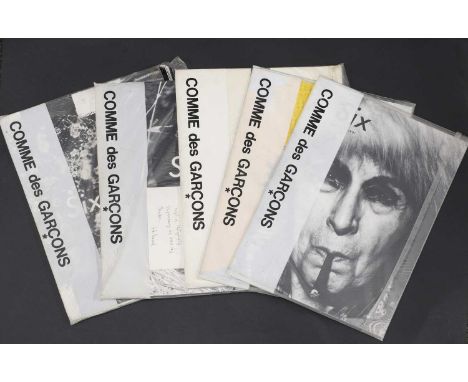 Rei Kawakubo (Japanese, b.1942), five issues of 'Six' magazine curated by Rei Kawakubo for Comme des Garçons, c.1988-1991, ea