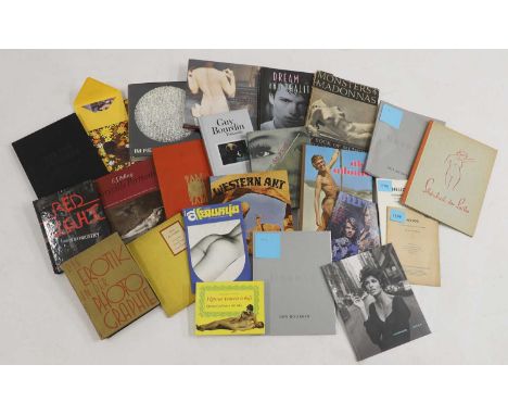 A collection of photography books on erotica, 20th century and later, a quantity of photography books on erotica and related 