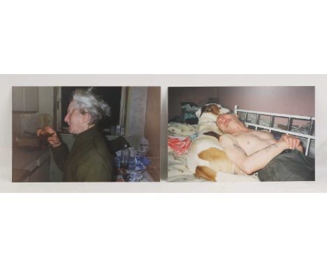 ▲ Richard Billingham (b.1970), Untitled (RAL 23) and Untitled (RAL 2), depicting 'Ray and Liz',chromogenic prints on aluminiu