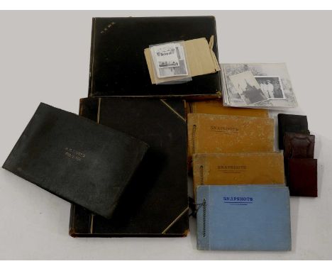A collection of naval and military photograph albums, comprising:two photograph albums of the 2nd Royal Welsh Fusiliers, c.18