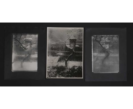 Josef Sudek (Czech, 1896-1976) three gelatin silver print photographs, mid-20th century, from the series 'Through the Window 