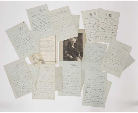 John Ruskin (1819-1900), a group of eight signed letters, comprising:six letters to Libbie, a local girl, whose parents were 