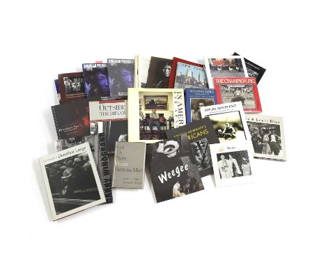 A collection of American photography books, 20th century and later, a quantity of books on American photographers, visual art