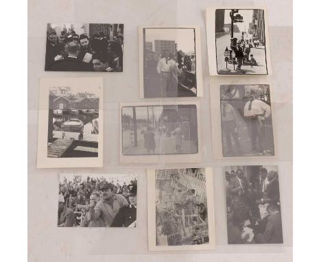 Henri Cartier-Bresson (French, 1908-2004), a collection of nine silver gelatin prints, 20th century, depicting street scenes 