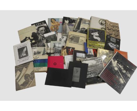 A large collection of Czech photography books, 20th century, on various subjects such as nude photography, landscapes and str